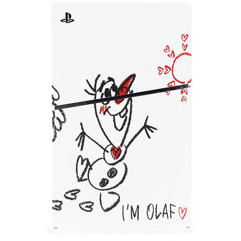 Disney Frozen I Am Olaf Art PS5 Slim Digital Edition Console Skin