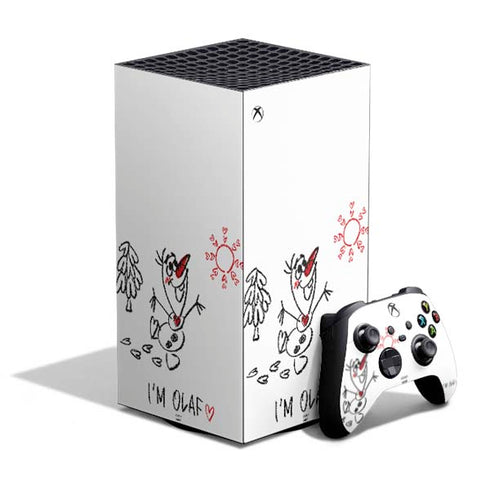 Disney Frozen I Am Olaf Art XBox Series X Digital Edition Bundle Skin