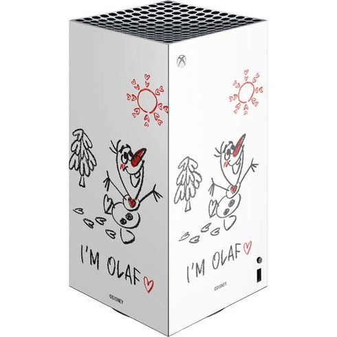 Disney Frozen I Am Olaf Art XBox Series X Digital Edition Console Skin