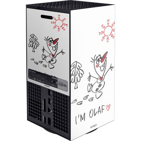 Disney Frozen I Am Olaf Art XBox Series X Digital Edition Console Skin