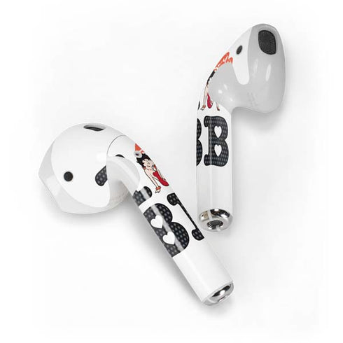 Betty Boop I Love BB Apple AirPods Skin