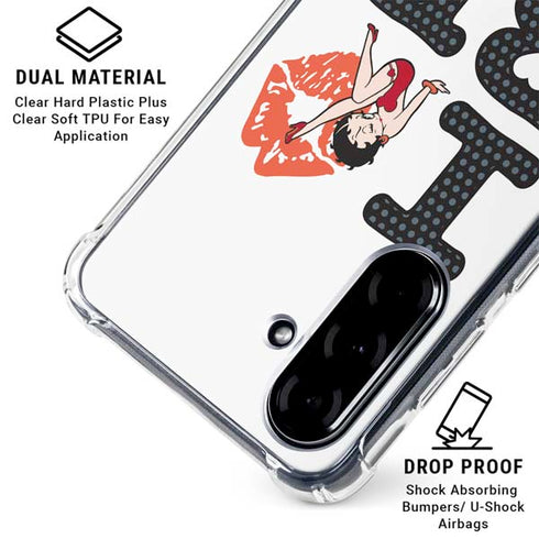 Betty Boop I Love BB Galaxy A36 5G Clear Case