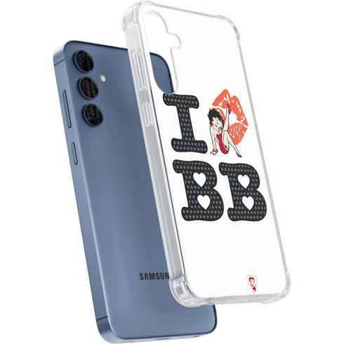 Betty Boop I Love BB Galaxy A55 5G Clear Case