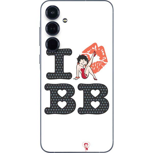 Betty Boop I Love BB Galaxy A55 5G Skin