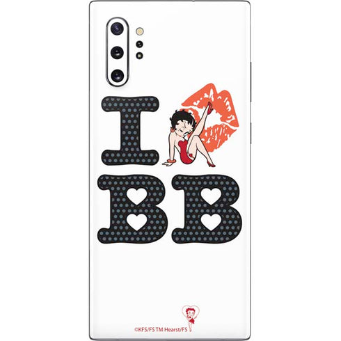 Betty Boop I Love BB Galaxy Note 10 Plus Skin