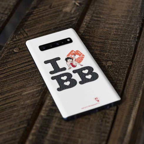 Betty Boop I Love BB Galaxy S10 Skin