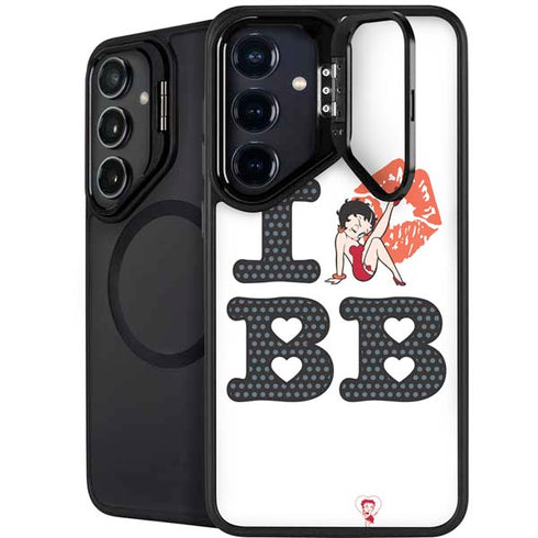 Betty Boop I Love BB Galaxy S25 Kickstand Case