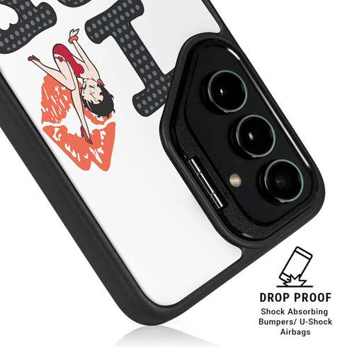 Betty Boop I Love BB Galaxy S25 Kickstand Case