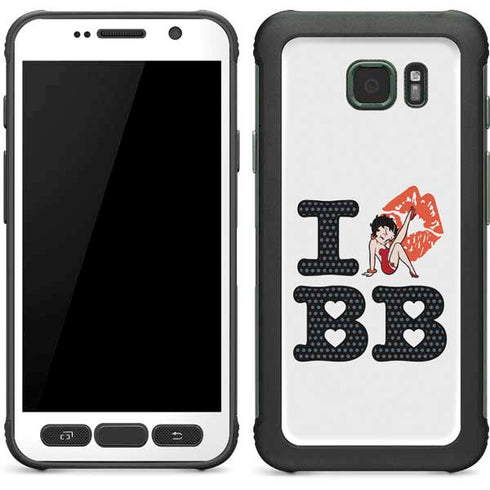 Betty Boop I Love BB Galaxy S7 Active Skin