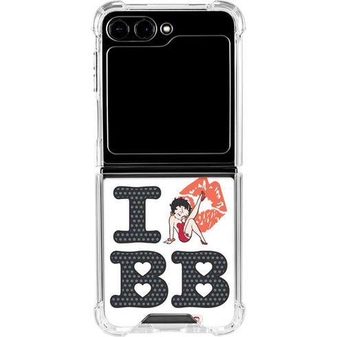 Betty Boop I Love BB Galaxy Z Flip6 Clear Case