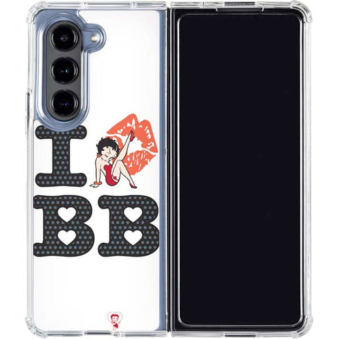 Betty Boop I Love BB Galaxy Z Fold5 5G Clear Case