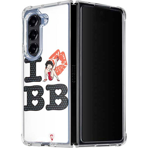 Betty Boop I Love BB Galaxy Z Fold5 5G Clear Case