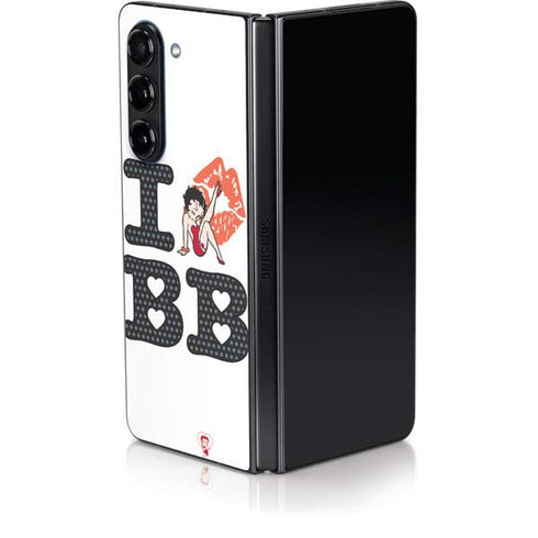 Betty Boop I Love BB Galaxy Z Fold5 5G Skin