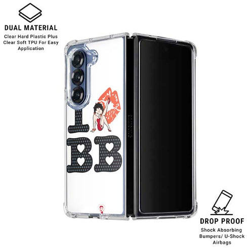 Betty Boop I Love BB Galaxy Z Fold6 Clear Case