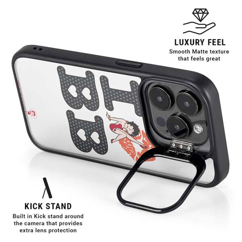 Betty Boop I Love BB iPhone 13 Pro Kickstand Case
