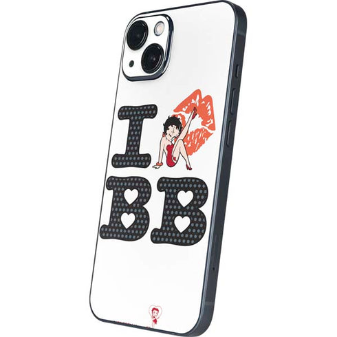 Betty Boop I Love BB iPhone Skins