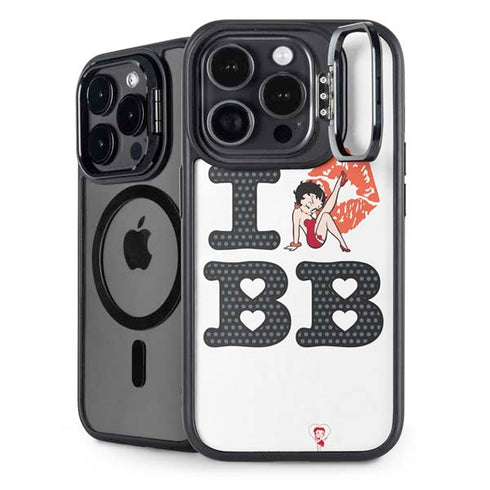 Betty Boop I Love BB iPhone 15 Pro Kickstand Case