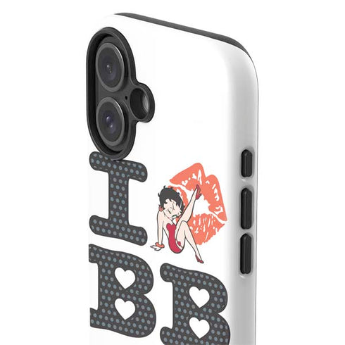 Betty Boop I Love BB iPhone 16 Impact Case