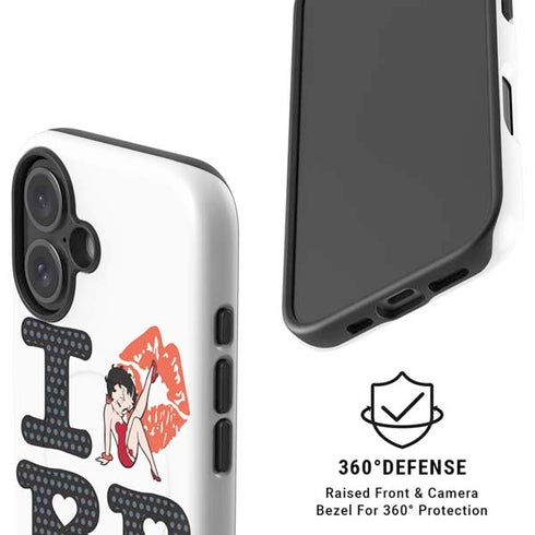 Betty Boop I Love BB iPhone 16 Magsafe Impact Case