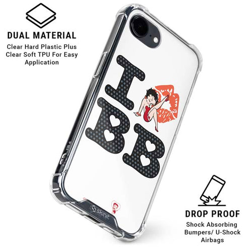 Betty Boop I Love BB iPhone 16e Clear Case