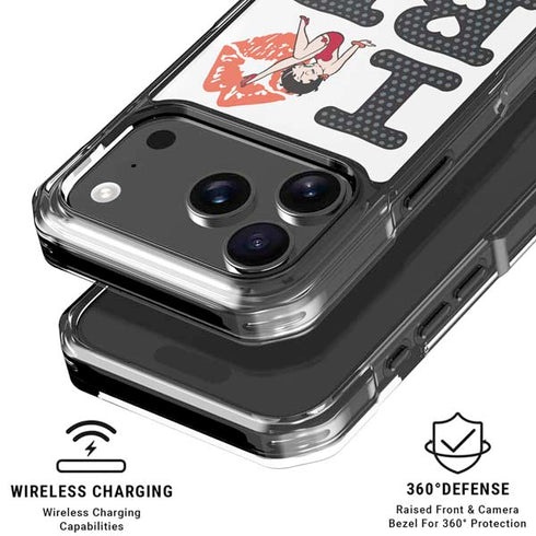 Betty Boop I Love BB iPhone 18 Pro Clear Case