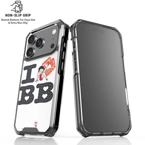 Betty Boop I Love BB iPhone 18 Pro Clear Case