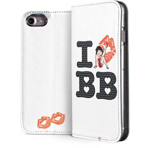 Betty Boop I Love BB iPhone 7 Folio Case