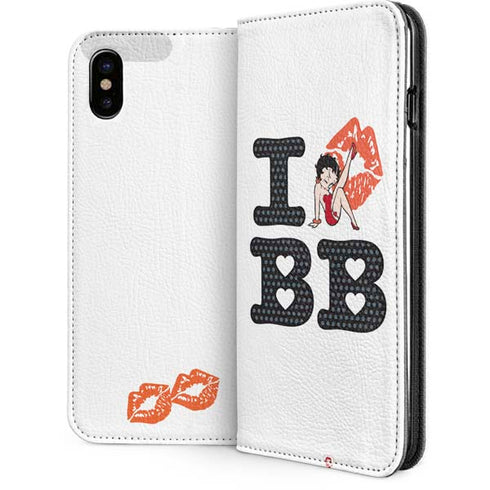 Betty Boop I Love BB iPhone 8 Folio Case