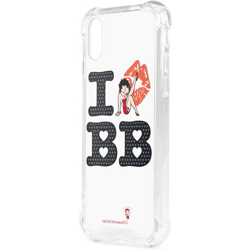 Betty Boop I Love BB iPhone XS Clear Case
