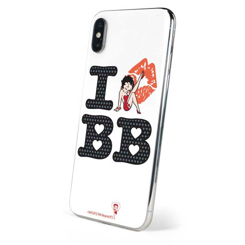 Betty Boop I Love BB iPhone XS Max Skin