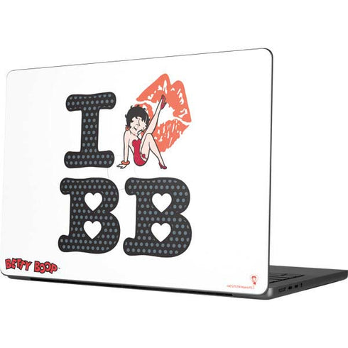 Betty Boop I Love BB Apple MacBook Pro 14-inch Skin