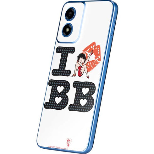 Betty Boop I Love BB Moto G Play 4G (2024) Skin