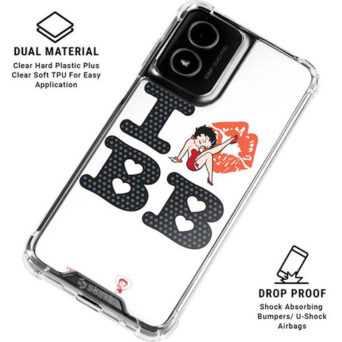 Betty Boop I Love BB Moto G Power 5G (2024) Clear Case