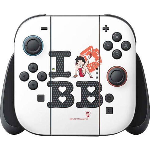 Betty Boop I Love BB Nintendo Switch 2 (2025) Joy-Con Controller Skin