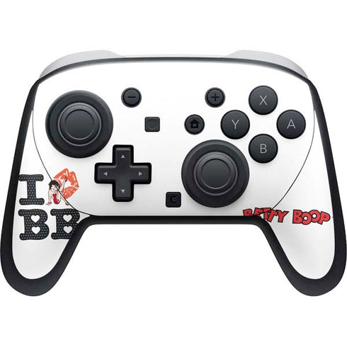 Betty Boop I Love BB Nintendo Switch 2 (2025) Pro Controller Skin