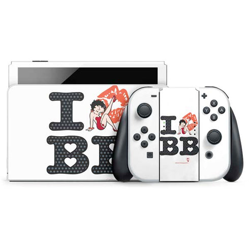 Betty Boop I Love BB Nintendo Skins