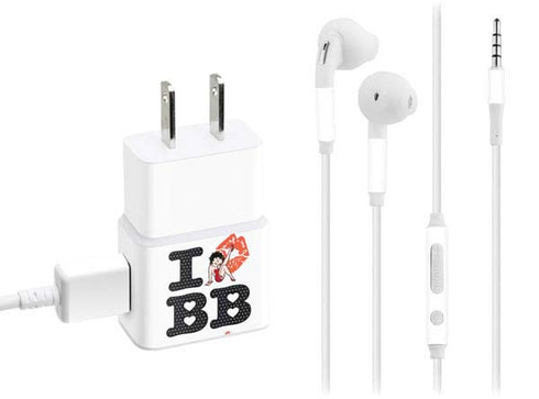 Betty Boop I Love BB Phone Charger Skin