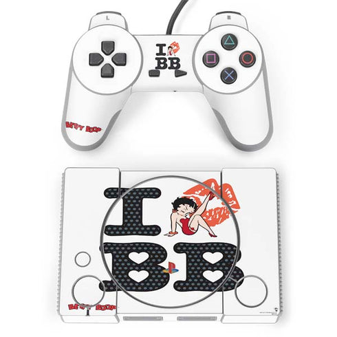 Betty Boop I Love BB PlayStation Classic Bundle Skin