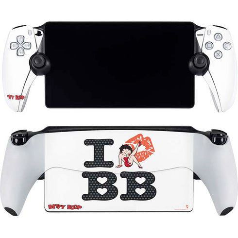 Betty Boop I Love BB PlayStation Portal Remote Player Skin
