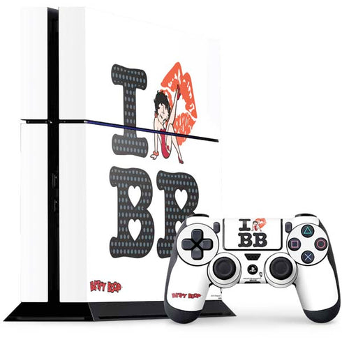 Betty Boop I Love BB PlayStation PS4 Skins