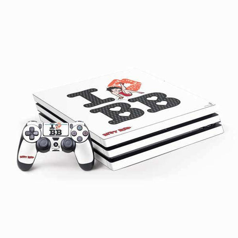Betty Boop I Love BB PlayStation PS4 Skins