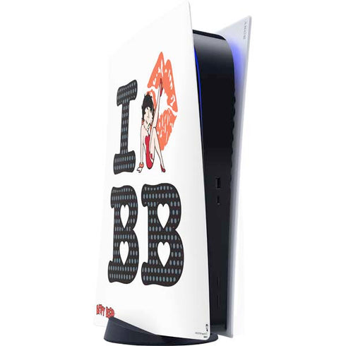 Betty Boop I Love BB PlayStation PS5 Skins