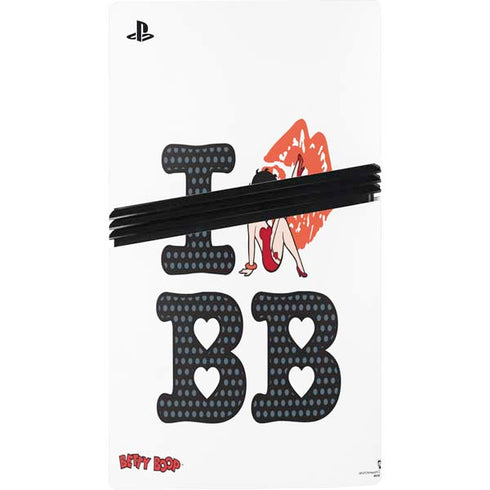 Betty Boop I Love BB PS5 Pro Console Skin