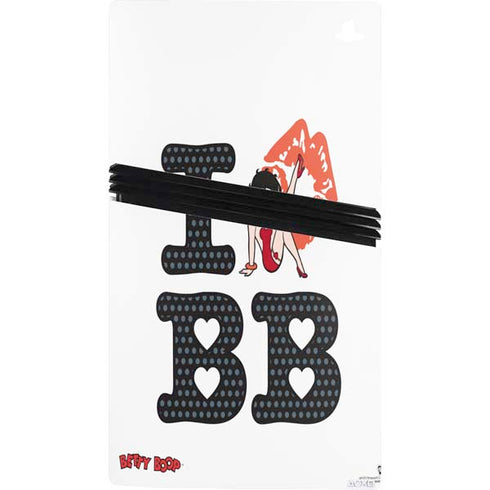 Betty Boop I Love BB PS5 Pro Console Skin