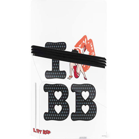 Betty Boop I Love BB PS5 Pro Disk Bundle Skin