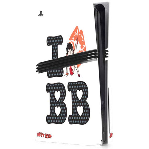 Betty Boop I Love BB PlayStation PS5 Skins