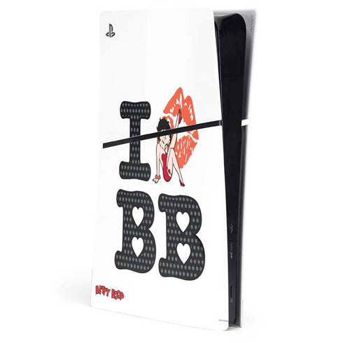 Betty Boop I Love BB PlayStation PS5 Skins