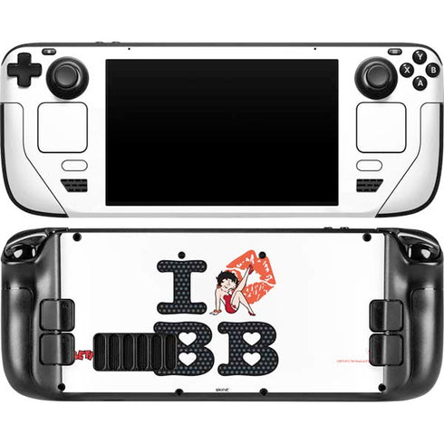 Betty Boop I Love BB Steam Deck Handheld Gaming Computer OLED Skin