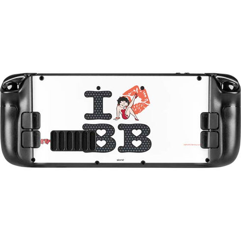 Betty Boop I Love BB Steam Deck Handheld Gaming Computer Skin