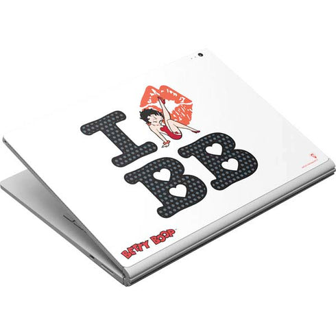 Betty Boop I Love BB Surface Book Skin